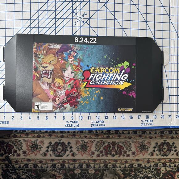 RARE Capcom Collection Cardboard Promo Sign Retail Store Display - Marvel Vs - Picture 1 of 1